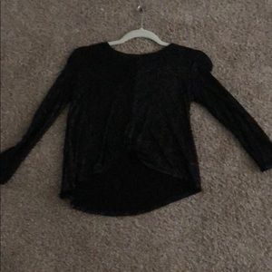 Black long sleeved T-shirt